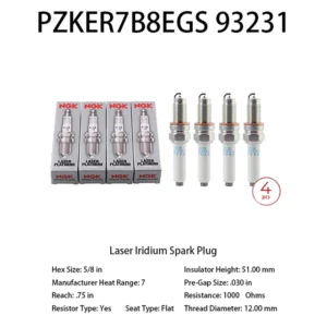 Свечи зажигания NGK BKR5EK (комплект 4 шт.)